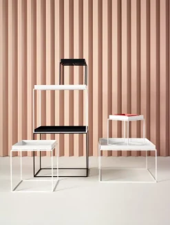 HAY Tray stort kvadratiskt brickbord, vit