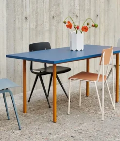 HAY Two-Colour bord, 160 x 82 cm, ockra - blått