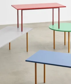 HAY Two-Colour bord, 160 x 82 cm, ockra - ljusgrå