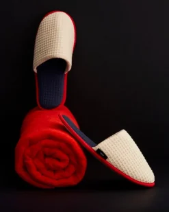 HAY Waffle tofflor, one size, krämmulti