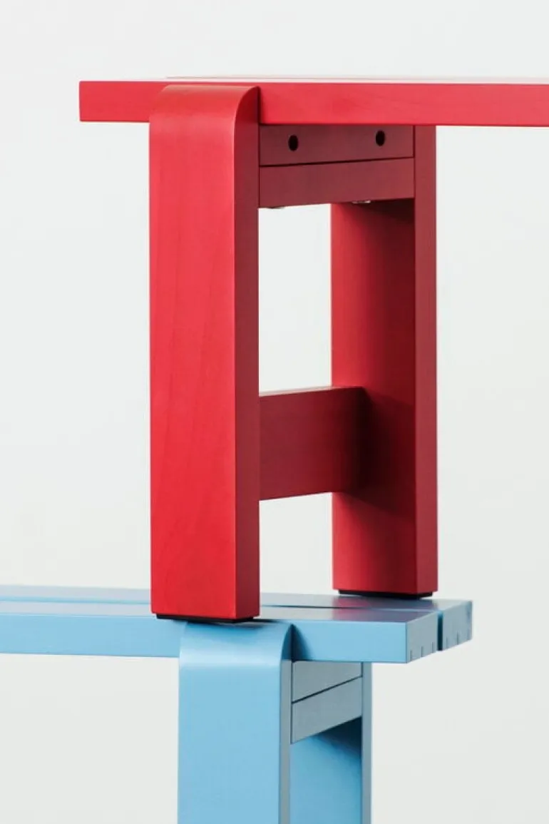 HAY Weekday bänk, 111 x 23 cm, vinröd