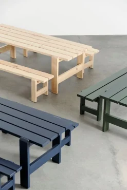 HAY Weekday bord, 230 x 83 cm, stålblå