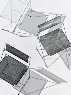 HAY X-Line stol, inomhus, krom - svart