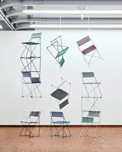 HAY X-Line stol, inomhus, krom - svart