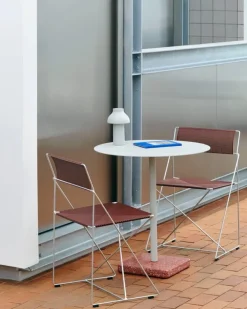 HAY X-Line stol, varmglaserad - järnröd