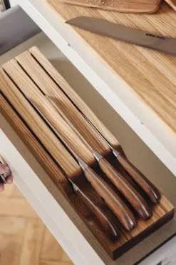 Heirol Woody knivblock för låda, ask