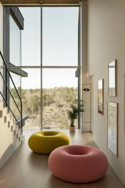 Hem Boa sittpuff, cotton candy