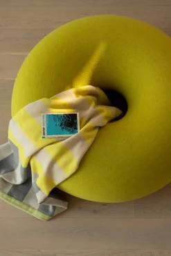 Hem Boa sittpuff, sulfur yellow