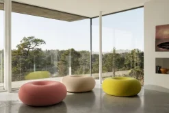 Hem Boa sittpuff, sulfur yellow