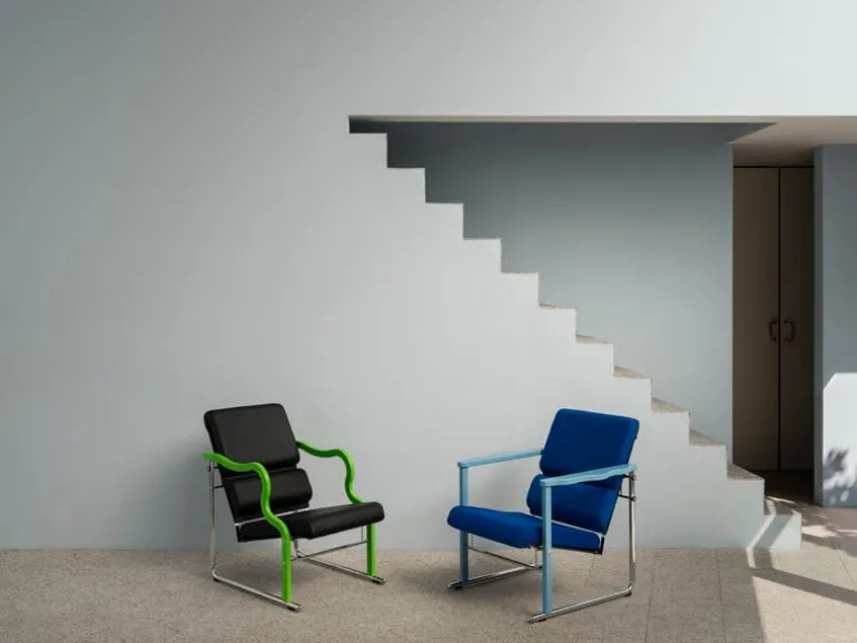Hem Experiment fåtölj 502, blå - ultramarin