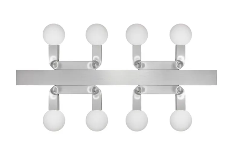 Hem Knuckle Linear ljuskrona, borstat aluminium