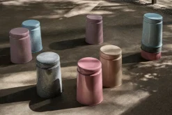 Hem Last pall, grå - lime stänk