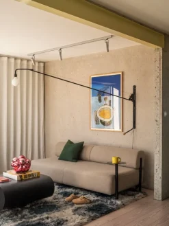 Hem Monster matta, 250 x 350 cm, mörk teal - off white