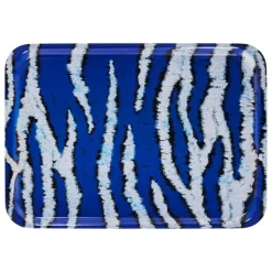 Hem Monster, rektangulär bricka, M, ultramarinblå - vit