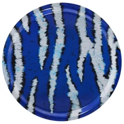 Hem Monster,bricka, M, ultramarinblå - vit