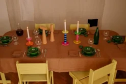 Hem Pesa ljusstake, låg, magenta - orange