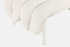 Hem Puffy pall, naturlig - krämstål