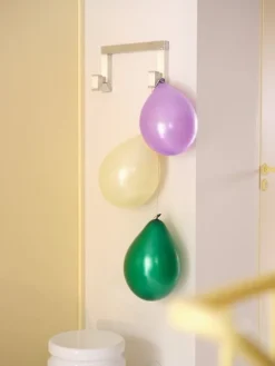 Hem Tig Hook, två krokar, borstat aluminium