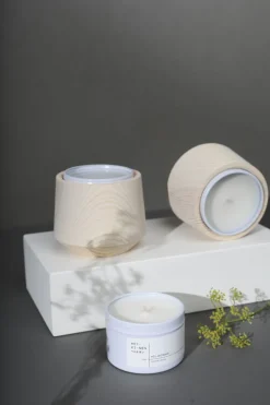 Hetkinen Pine doftljus i ljushållare, set, Hiljaisuus