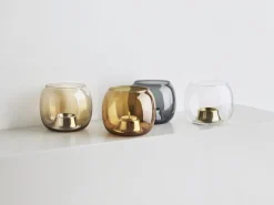 Iittala Kaasa värmeljushållare, klar - roséguld