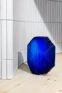 Iittala Kartta glasskulptur, 240 x 320 mm, ultramarine