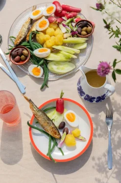 Iittala Kastehelmi tallrik 315 mm, linne