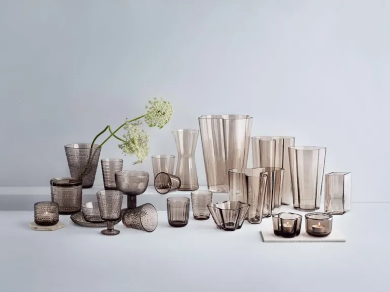 Iittala Kastehelmi universalglas 26 cl, 2-pack, linne