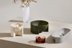 Iittala Kuru keramikskål 370 x 75 mm, ljusgrå