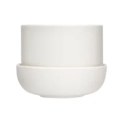 Iittala Nappula blomkruka med fat 170 x 130 mm, vit