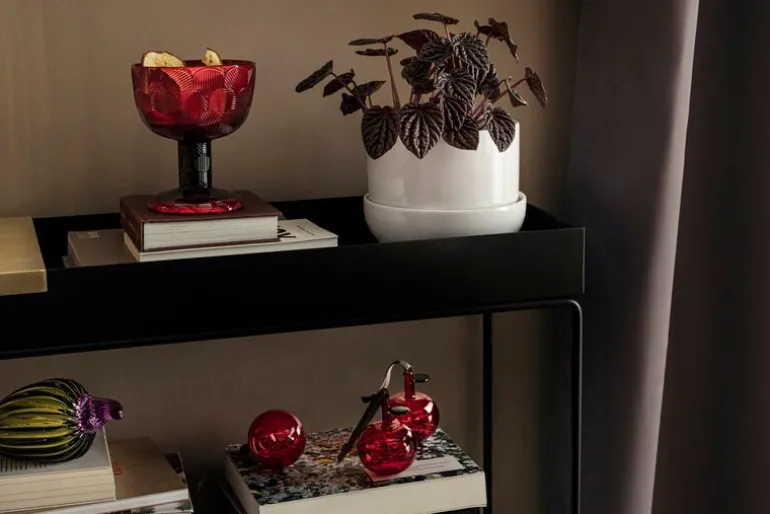 Iittala Nappula blomkruka med fat 170 x 130 mm, vit