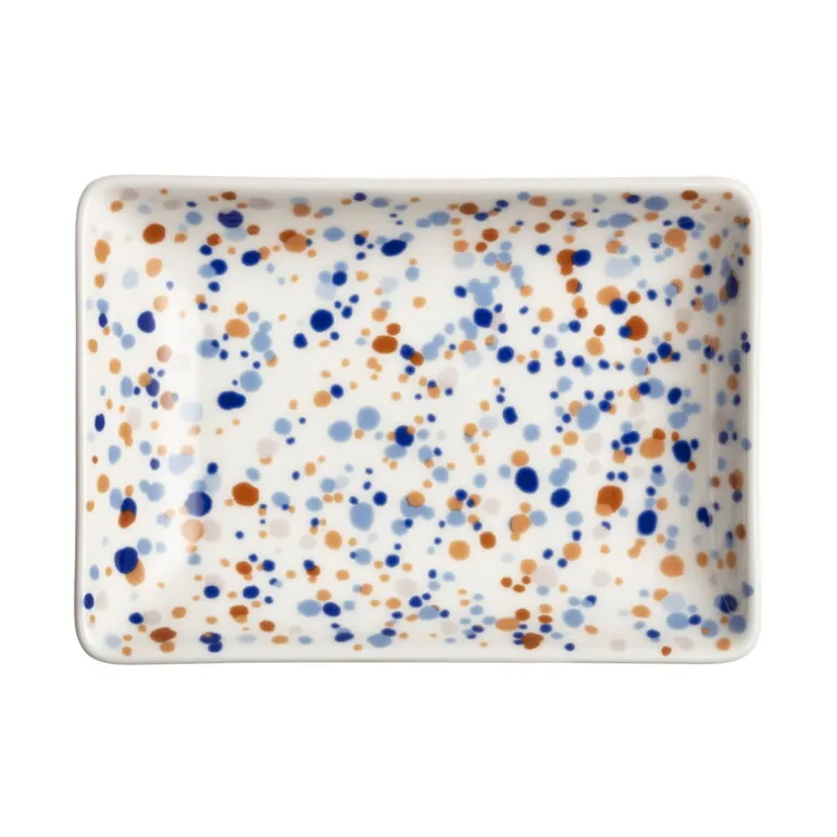 Iittala OTC Helle A6 tallrik, 10 x 15 cm, blå - brun