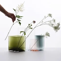 Iittala Ruutu vas, 115 x 140 mm, tranbär