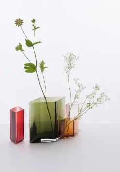 Iittala Ruutu vas, 205 x 180 mm, grön