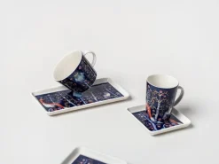 Iittala Taika tallrik, rektangulär, 12 x 24 cm, blå