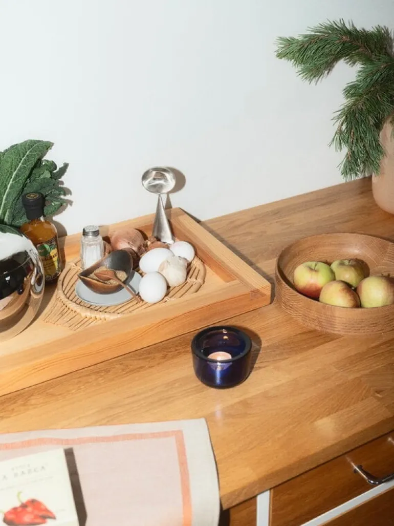 Iittala Valkea värmeljushållare, 60 mm, ultramarinblå