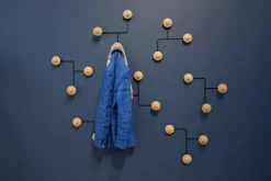 Inno Turner vägghylla, svart - ek