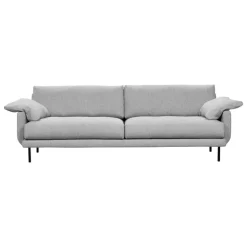 Interface Bebé soffa, 226 cm, grå Muru 470 - svart metall