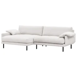 Interface Bebé soffa m/ chaise longue, vänster, beige Muru 472 - svart met