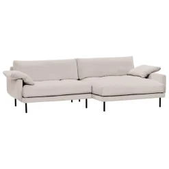 Interface Bebé soffa m/ chaise longue, höger, beige Jagger 3 - svart metal