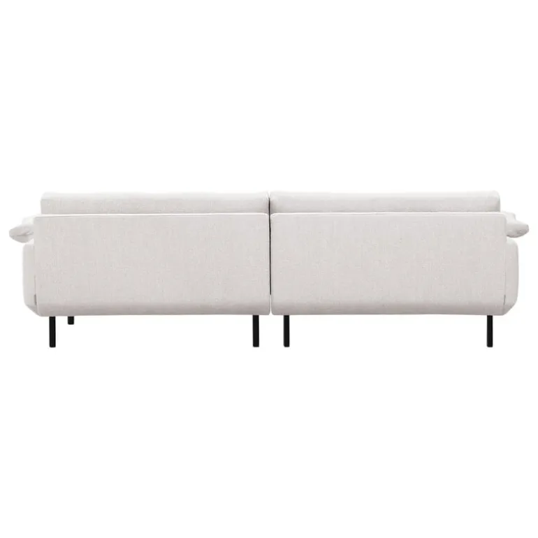 Interface Bebé soffa m/ chaise longue, höger, beige Muru 472 - svart metal
