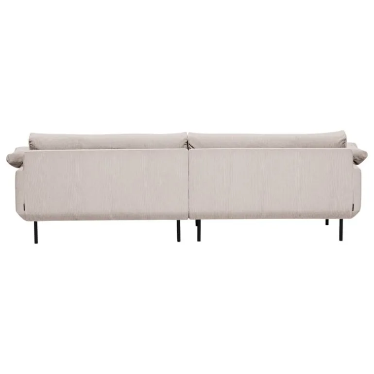 Interface Bebé soffa m/ chaise longue, vänster, beige Jagger 3 - svart met
