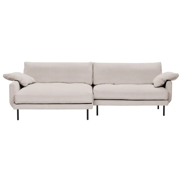 Interface Bebé soffa m/ chaise longue, vänster, beige Jagger 3 - svart met
