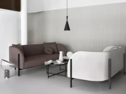 Interface Pilleri soffbord, 60 x 80 cm, svart - svart ek