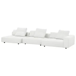 Interface Toast soffa, 405 cm, höger, Arc 80 vit