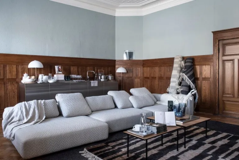 Interface Toast soffa, 405 cm, höger, Arc 05 beige