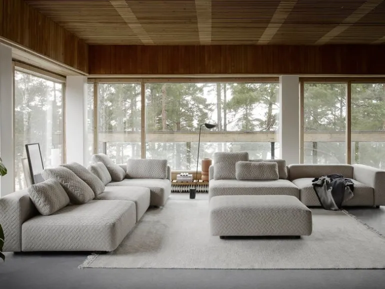 Interface Toast soffa, 405 cm, höger, Arc 05 beige