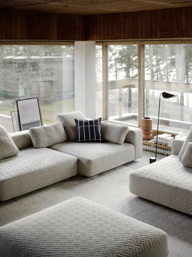 Interface Toast soffa, 405 cm, höger, Arc 05 beige