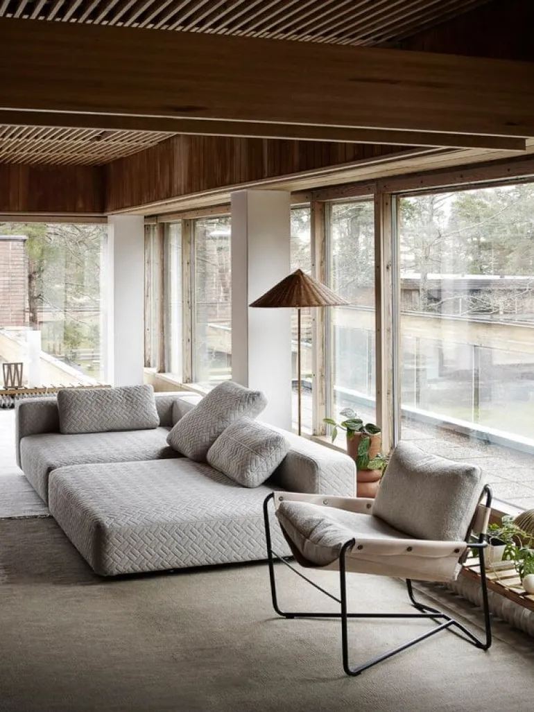 Interface Toast soffmodul m/ armstöd, 135 x 135 cm, Arc 05 beige