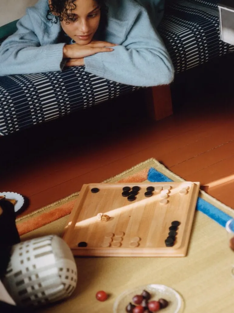 Johanna Gullichsen Tilkku cylinderkudde, mandel