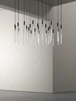 Karakter Plexi pendellampa, 90 cm, svart